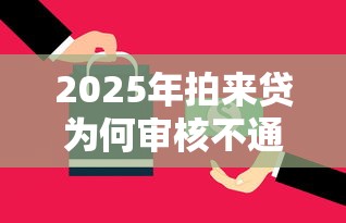 2025年拍来贷为何审核不通过：分享5个哪些正规平台可以借钱