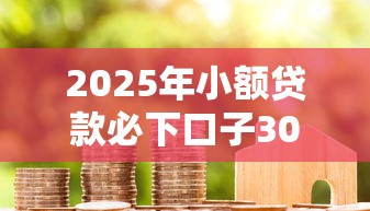 2025年小额贷款必下口子30天，分享五个2025不查征信大数据百分百下款的平台