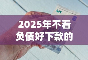 2025年不看负债好下款的贷款，公布5个11月能贷款的口子