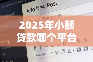 2025年小额贷款哪个平台比较好：梳理5个18岁借钱平台