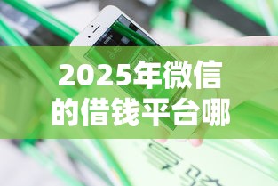 2025年微信的借钱平台哪个好？分享5个不看征信的小额贷款平台