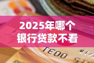 2025年哪个银行贷款不看征信？整理5个2025年12月下款口子