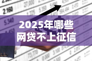2025年哪些网贷不上征信会上征信？梳理5个60到65借款平台