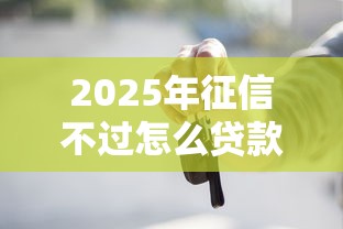 2025年征信不过怎么贷款买车：看看这五个好的贷款平台