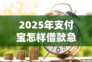 2025年支付宝怎样借款急用钱？梳理5个苹果贷款平台