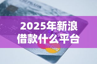 2025年新浪借款什么平台好下款？看看这5个信用分贷款平台