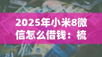 2025年小米8微信怎么借钱：梳理五个买车贷款平台