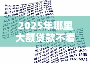 2025年哪里大额贷款不看征信？看看这五个APP容易借款1万块的软件