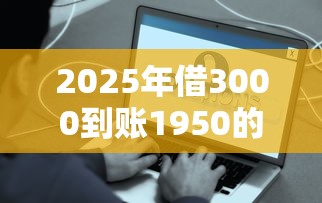 2025年借3000到账1950的口子有哪些，看看这五个资产包口子