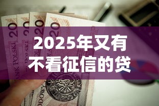 2025年又有不看征信的贷款吗？试试这5个网贷大口子轻松借口子