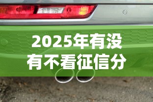 2025年有没有不看征信分期贷款：分享5个汽车网贷平台