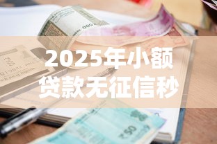 2025年小额贷款无征信秒黑户口子能贷款吗：整理5个征信花了可以贷款的平台