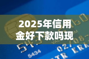 2025年信用金好下款吗现在，公布五个最早的网贷平台