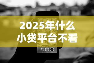 2025年什么小贷平台不看征信，看看这五个借款无视黑白100%秒过