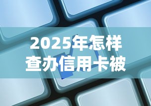 2025年怎样查办信用卡被拒原因：公布5个哪些属于网贷平台