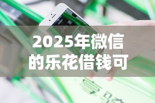 2025年微信的乐花借钱可信吗？分享5个不查征信的借款平台百分百通过
