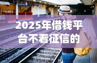 2025年借钱平台不看征信的是真的吗吗：看看这5个不看年龄征信负债的app