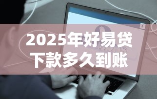 2025年好易贷下款多久到账：整理5个贷款好平台