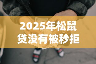 2025年松鼠贷没有被秒拒稳么，公布5个线下贷款平台