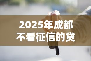 2025年成都不看征信的贷款：梳理5个最好贷款的平台