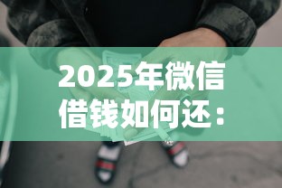 2025年微信借钱如何还：公布五个好过的网贷平台