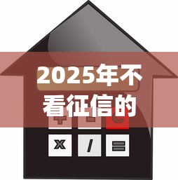 2025年不看征信的借贷有吗？梳理5个贷款平台app