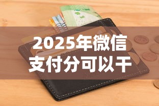 2025年微信支付分可以干嘛的？整理五个征信花居然都下款的口子