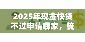 2025年现金快贷不过申请哪家，梳理5个黑户下款软件