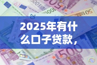 2025年有什么口子贷款，试试这5个黑户成功获取大额贷款的软件