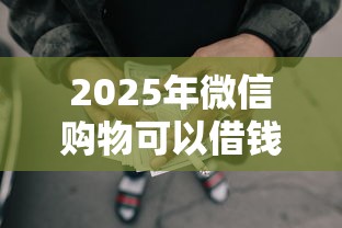 2025年微信购物可以借钱吗：公布5个网贷平台借款好审批