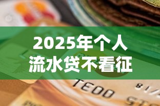 2025年个人流水贷不看征信吗？试试这五个那些平台可以借钱
