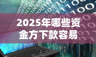 2025年哪些资金方下款容易到账，罗列五个无视黑白户下款的口子