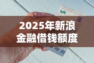 2025年新浪金融借钱额度，整理5个黑了还能贷款平台