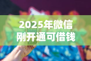 2025年微信刚开通可借钱嘛，公布五个未成年小额贷款平台