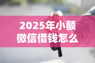 2025年小额微信借钱怎么借：梳理5个车抵押贷款平台