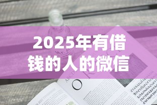 2025年有借钱的人的微信吗知乎，看看这5个美图e钱包一样的平台