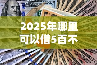 2025年哪里可以借5百不看征信？梳理5个能下款的网贷平台