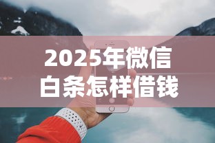 2025年微信白条怎样借钱还款？整合五个网上借钱平台好