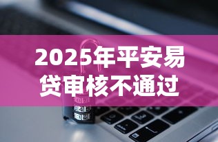 2025年平安易贷审核不通过审核：梳理5个花户2025能下款的口子