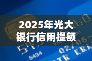 2025年光大银行信用提额被拒：罗列5个十大安全借钱平台