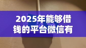 2025年能够借钱的平台微信有哪些：整合5个平台借钱安全可靠