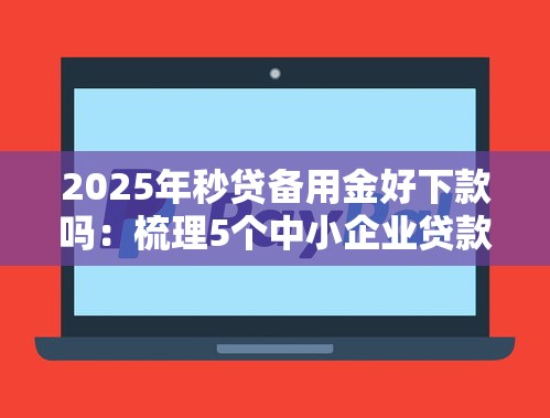 2025年秒贷备用金好下款吗：梳理5个中小企业贷款平台