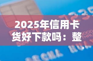 2025年信用卡货好下款吗：整理5个无需个人征信的借款平台