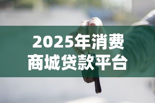 2025年消费商城贷款平台有哪些可靠，梳理5个车贷款平台
