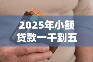 2025年小额贷款一千到五千元的平台是什么：推荐五个好过的网贷平台