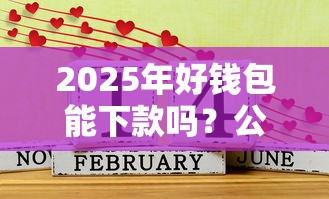 2025年好钱包能下款吗？公布5个黑户必过的小额平台