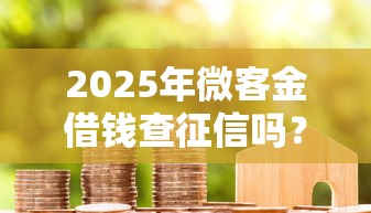 2025年微客金借钱查征信吗？试试这5个金融贷款平台