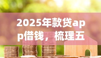 2025年款贷app借钱，梳理五个黑户成功获取大额贷款的软件
