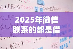 2025年微信联系的都是借钱的：公布五个2025逾期黑户能下款的口子