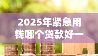 2025年紧急用钱哪个贷款好一点：梳理5个现在贷款平台好用